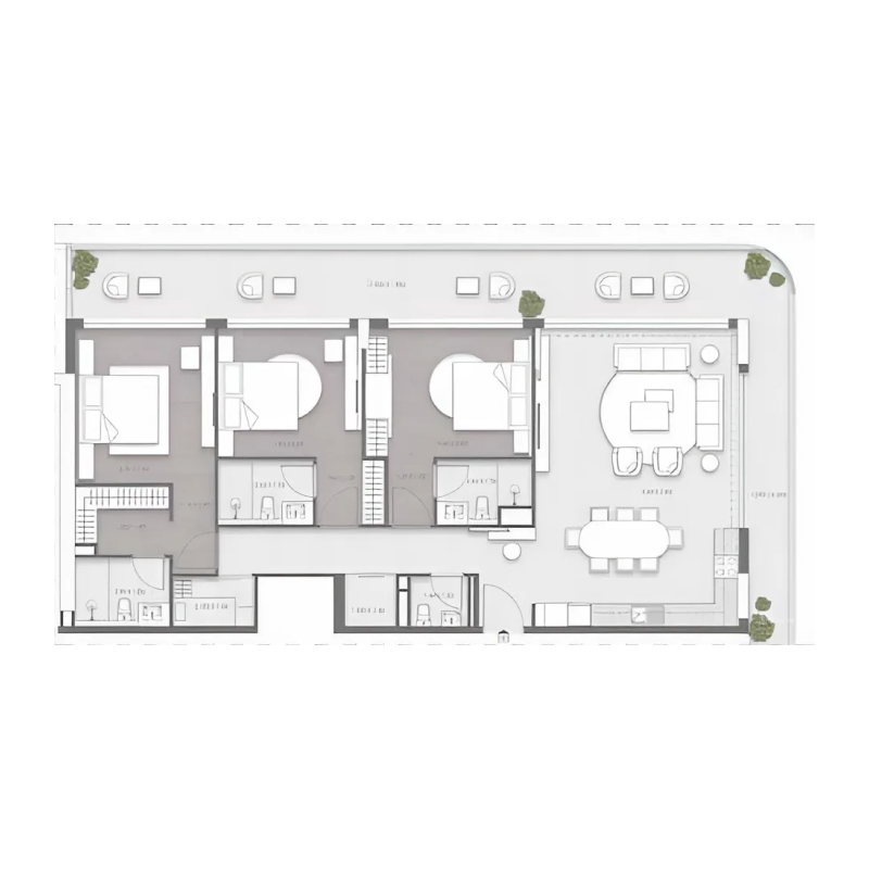 3 bedrooms in Valores Residences