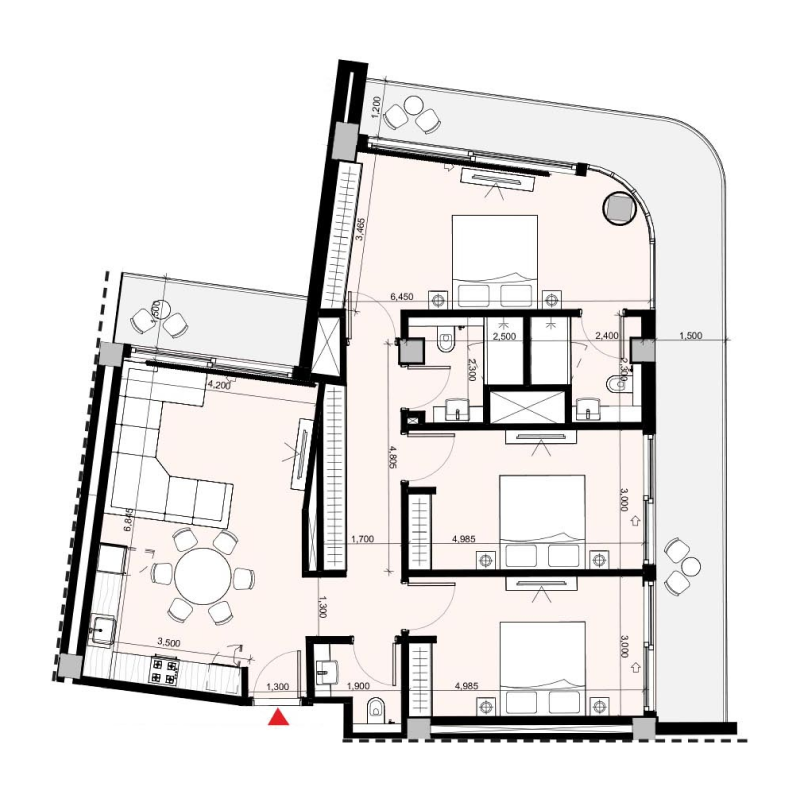 3 bedrooms in Azizi Arian