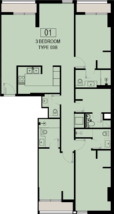 3 bedrooms in Al Mamsha Nama 6