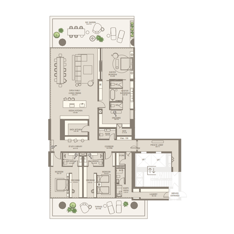 3 bedrooms in The Chedi Private Residences