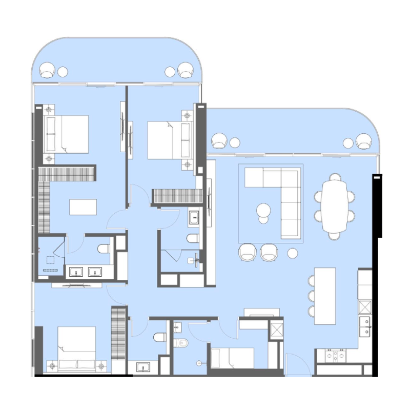 3 bedrooms in LIV Maritime