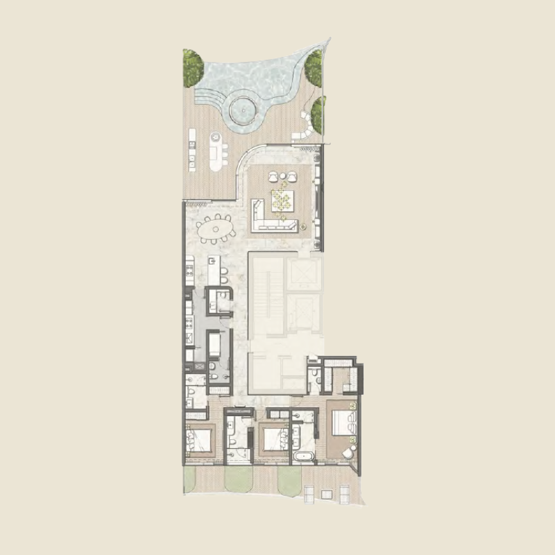 3 bedrooms in One Canal