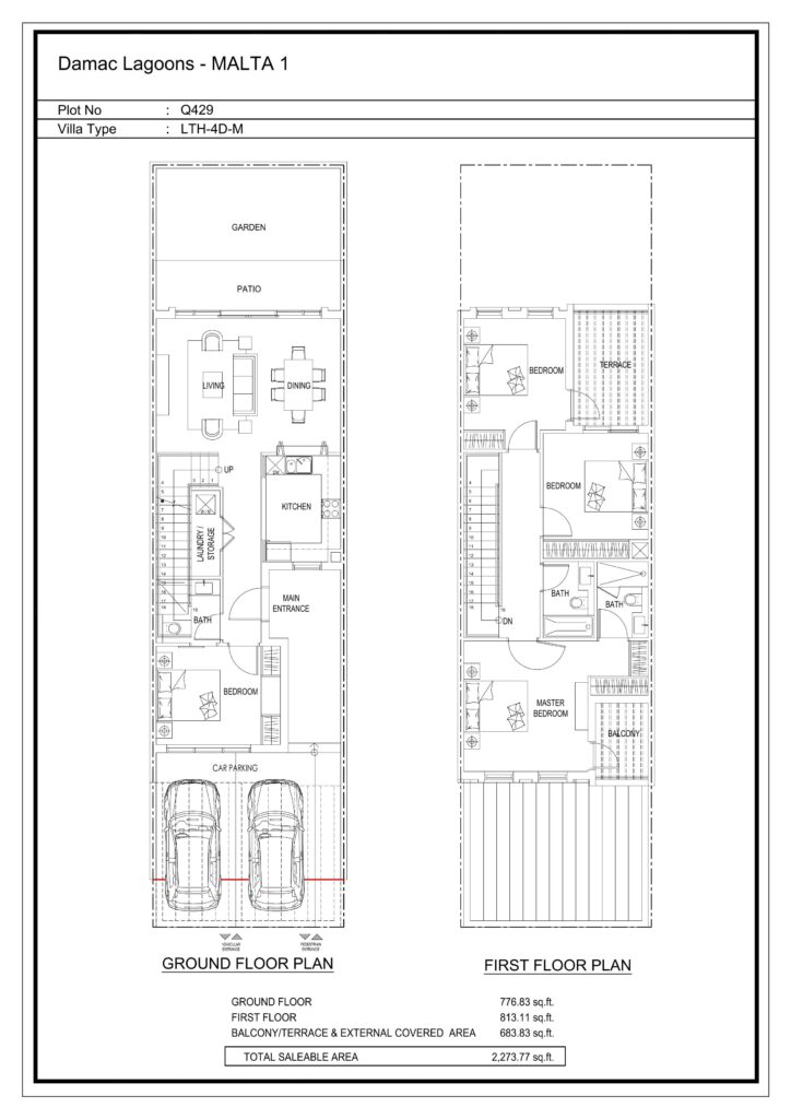 4 bedrooms in Damac Lagoons Malta