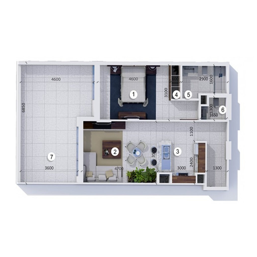 1 bedroom in Q Gardens Loft 2