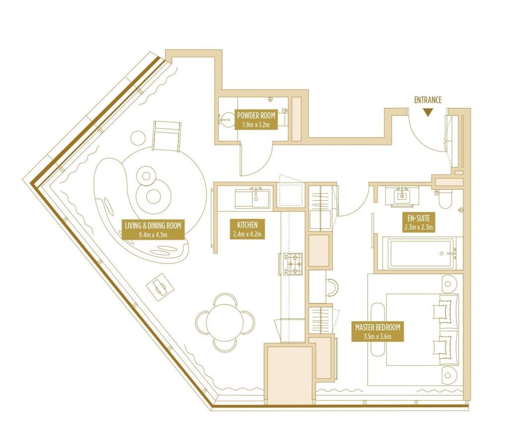 1 bedroom in SO/ Uptown Residences
