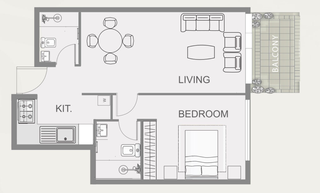 1 bedroom в Dezire South Residences