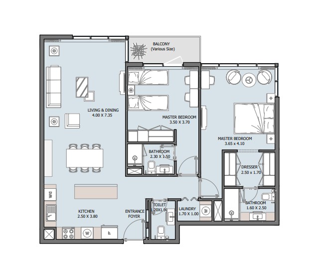2 bedrooms in Verdana IV