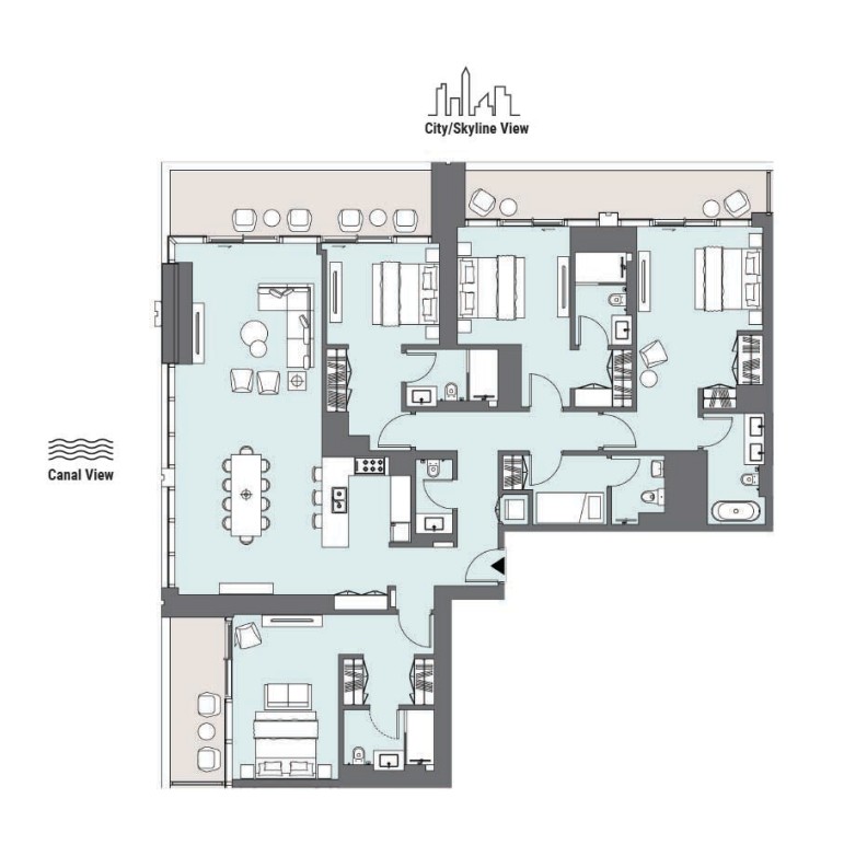 4 bedrooms in Peninsula Four the Plaza