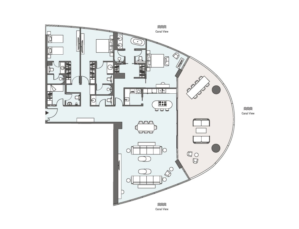 3 bedrooms in Jumeirah Living Business Bay