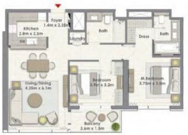 2 bedrooms in Creek Rise