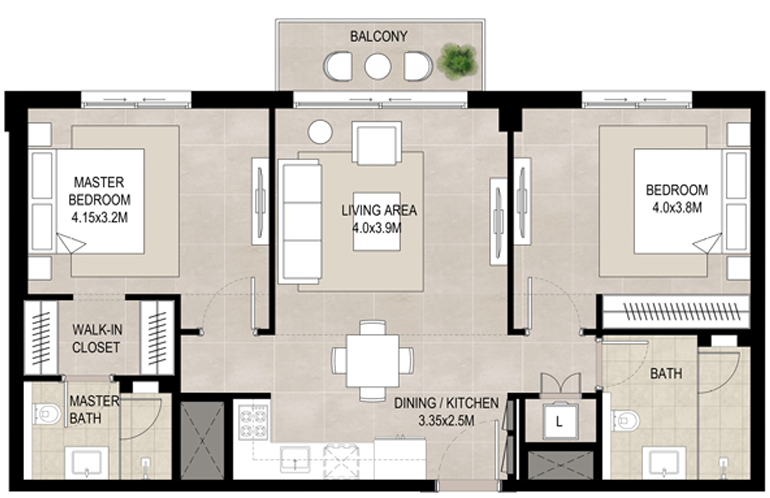 2 bedrooms in HillCrest
