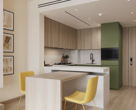 2 bedrooms в The Cube Residences