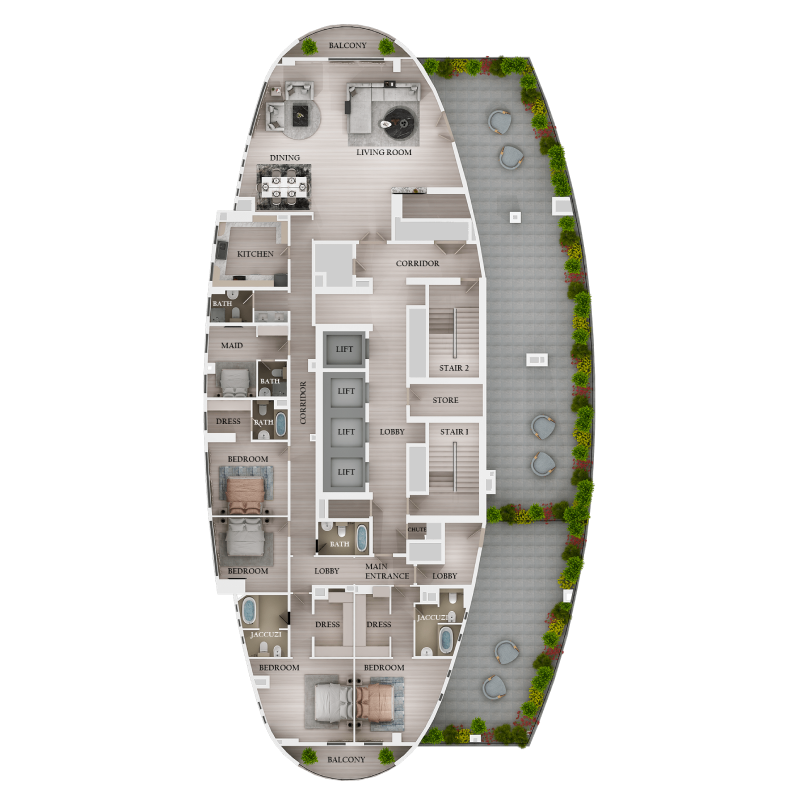 4 bedrooms in Marina Star