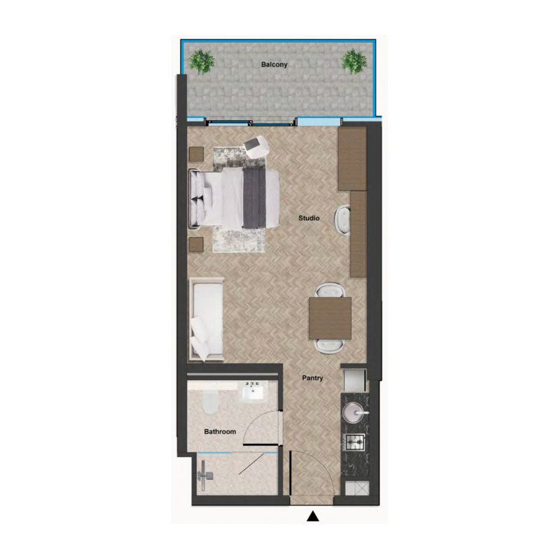 Studio in All Seasons Residence
