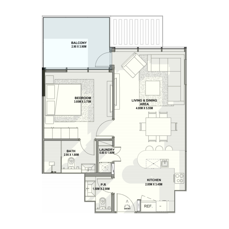 Studio in Allegro Residences