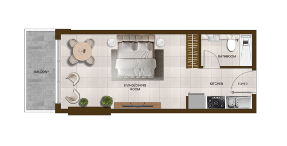 Studio in Butterfly Towers
