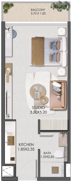 Studio in Legado by Prescott