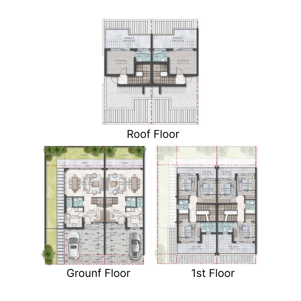 4 bedrooms in Damac Violet