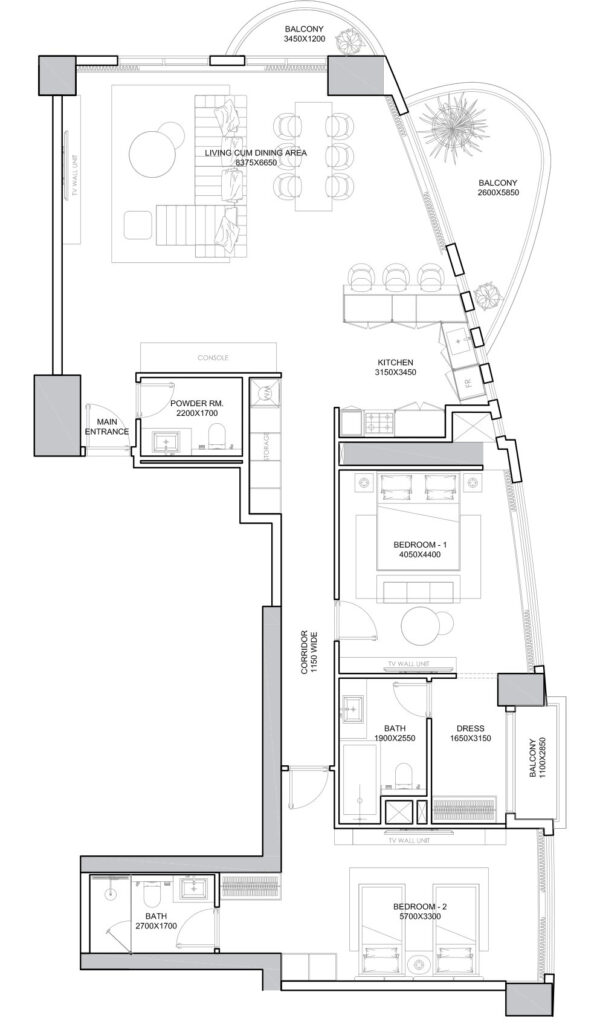 2 bedrooms in Marina Star
