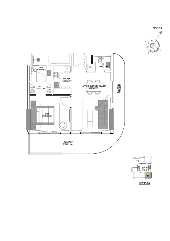 1 bedroom in Sonate Residences