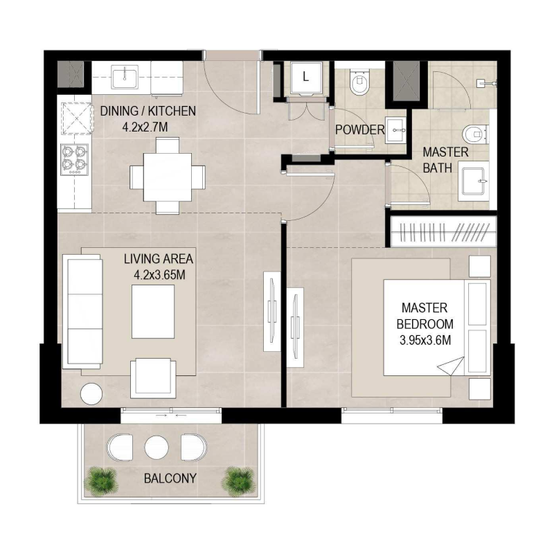 1 bedroom in Lexington