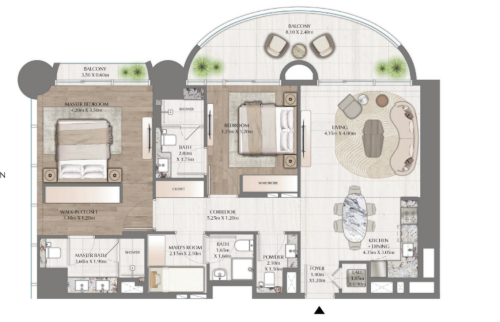 2 bedrooms in One Residence by Ginco Properties