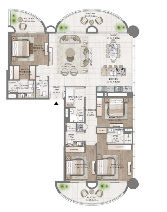 4 bedrooms in One Residence by Ginco Properties