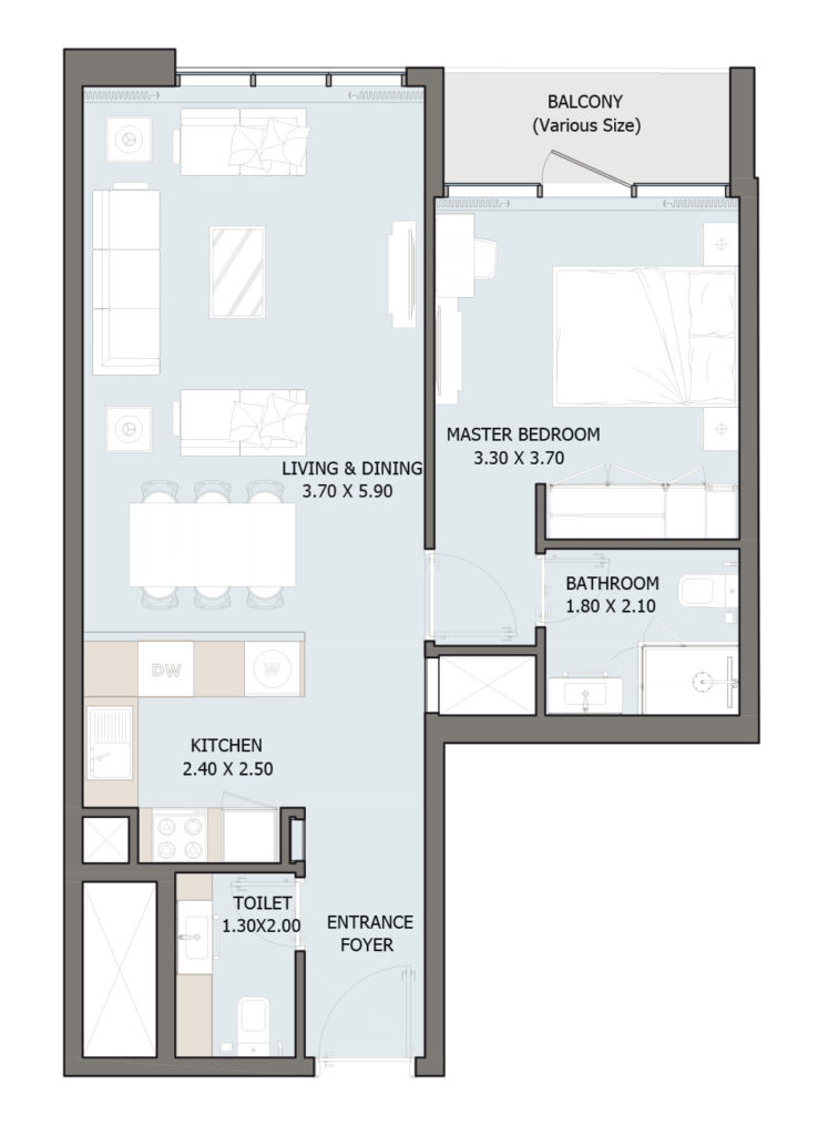 1 bedroom in Verdana 10 Residences & Townhouses