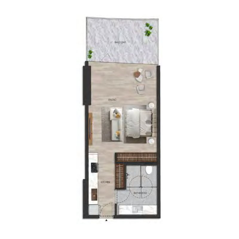 Studio in The Beach Residence