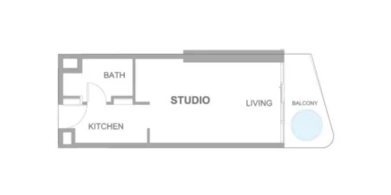 Studio in Cove Living