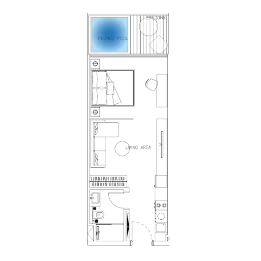 Studio в Sky Suites
