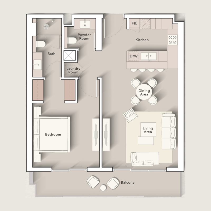 1 bedroom in Art Bay