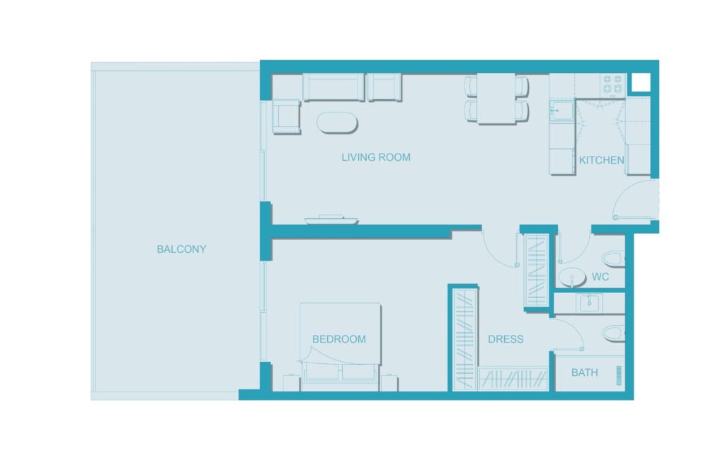 1 bedroom in Luma22