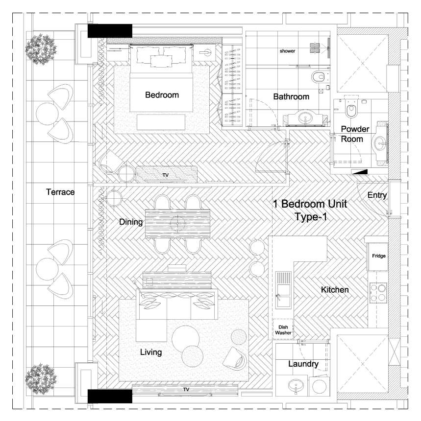 1 bedroom in Marriott Executive Residences