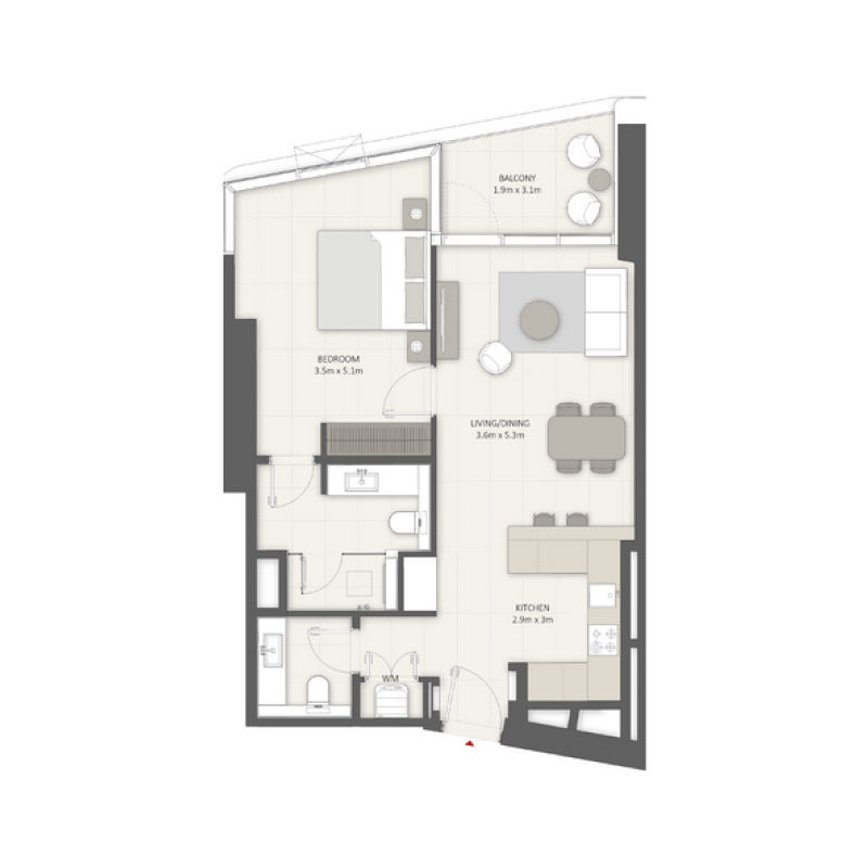 1 bedroom in Liv Marina