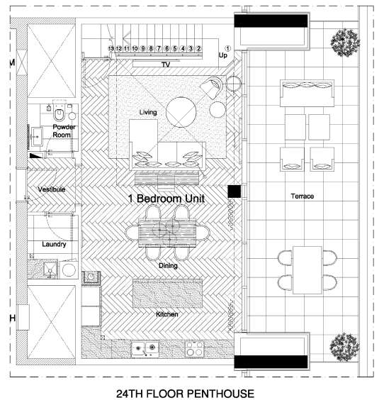 1 bedroom in Marriott Executive Residences