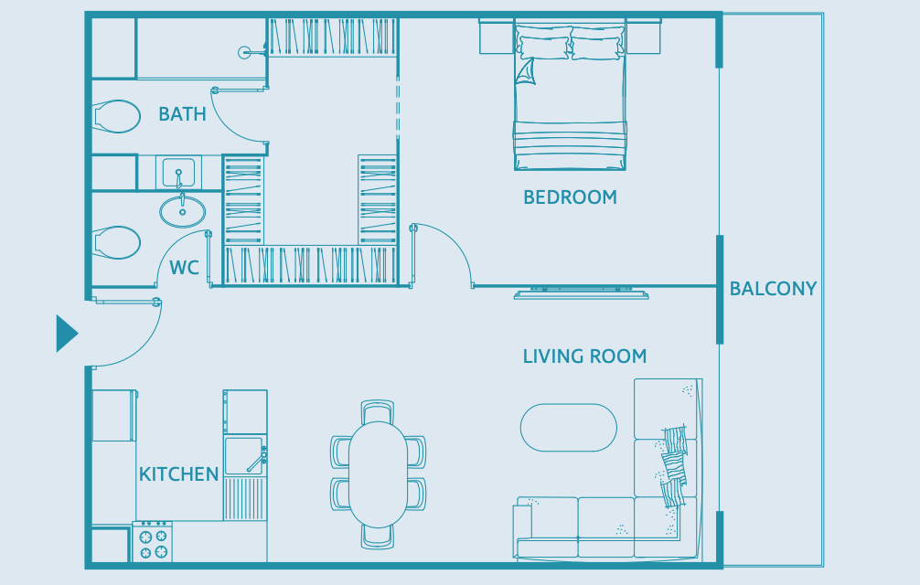 1 bedroom in Luma22