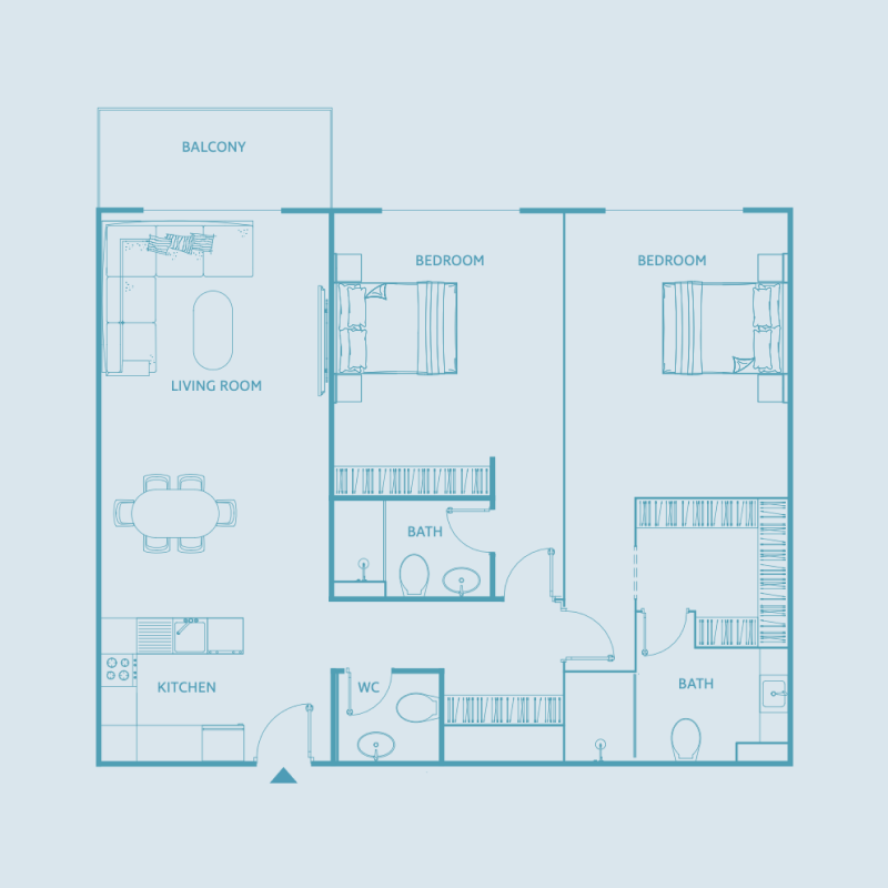 2 bedrooms in Luma22