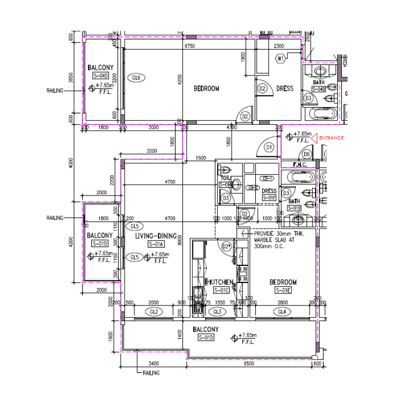 2 bedrooms in Golf Apartments