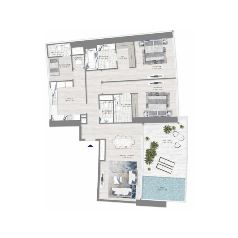 2 bedrooms in Harbour Lights