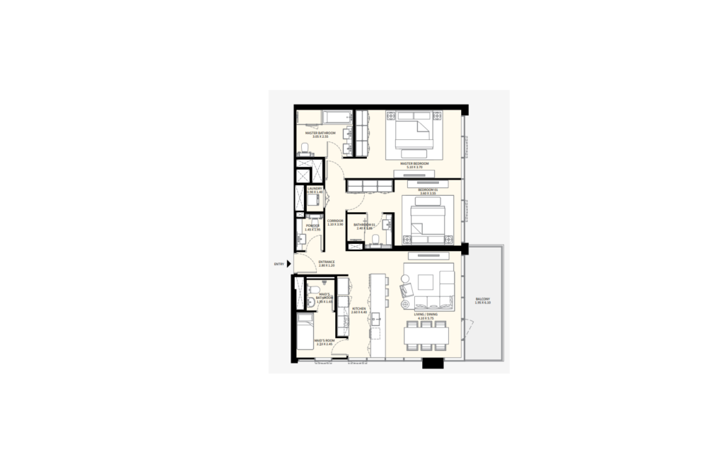 2 bedrooms in NAYA