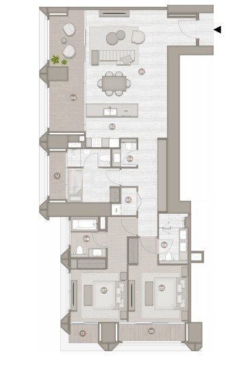 2 bedrooms in Rixos