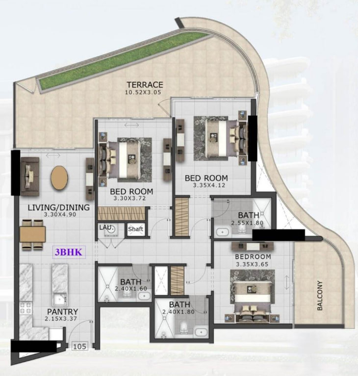 3 bedrooms in 48 Parkside