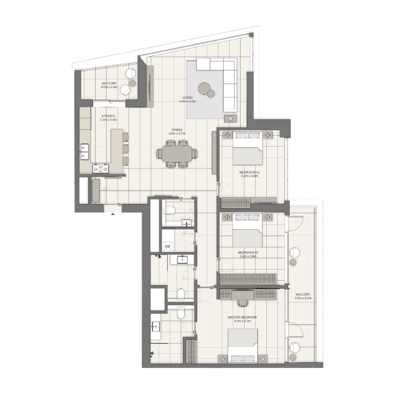3 bedrooms in LIV Waterside