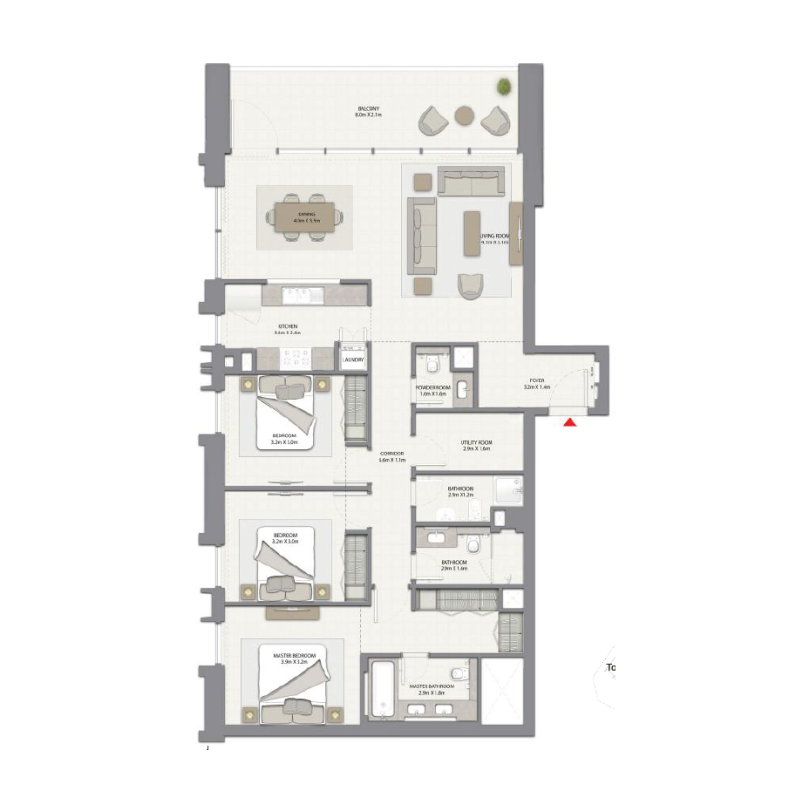 3 bedrooms in Harbour Gate