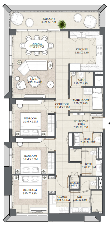 3 bedrooms in Cedar