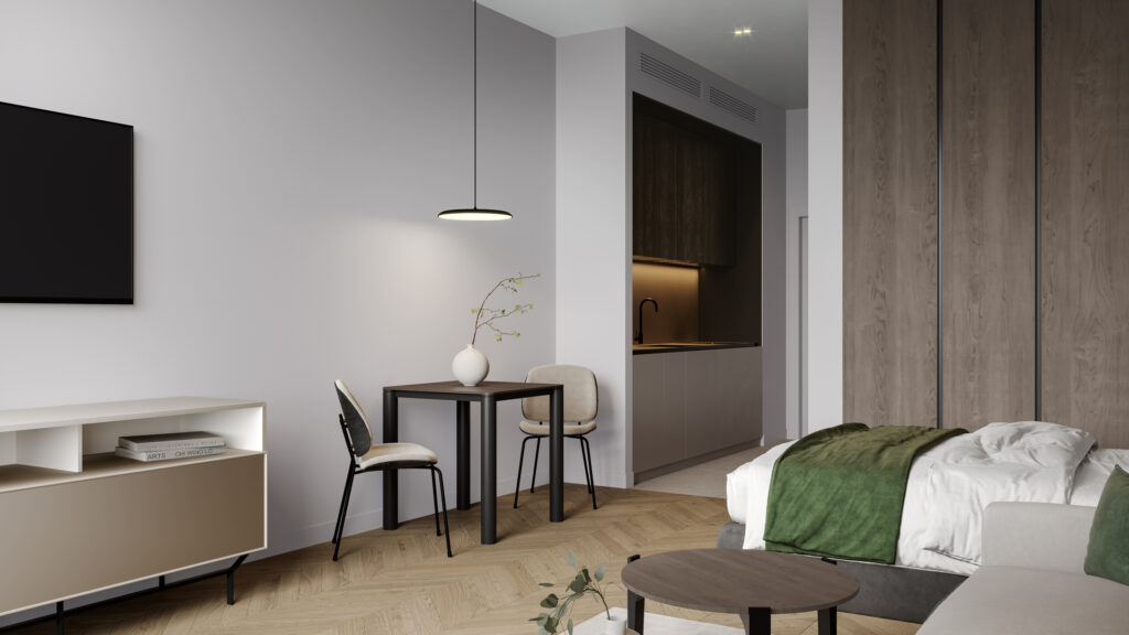 2 bedrooms in 1WOOD Residence