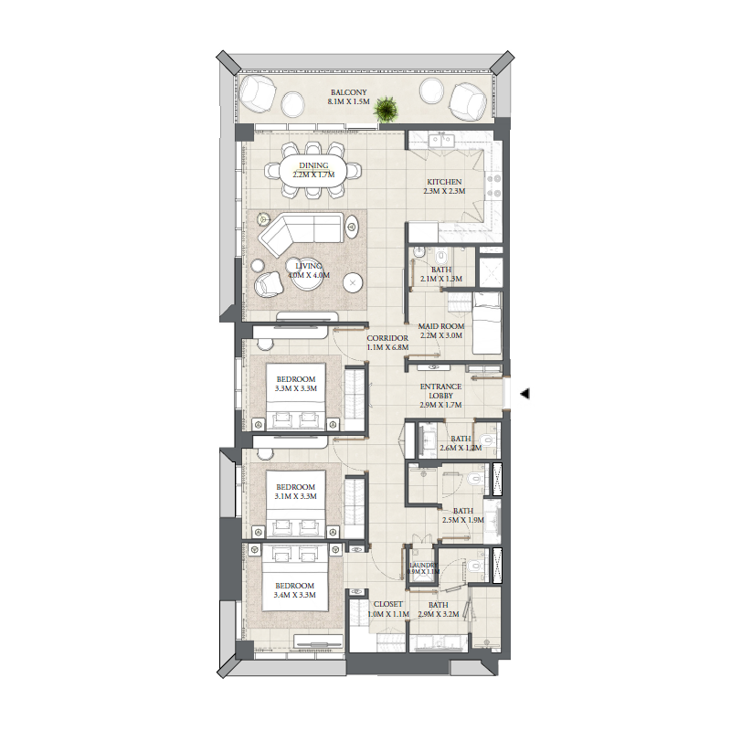 3 bedrooms in Cedar